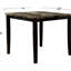 Modern Square Dining Table With Dark Brown Faux Marble Top And Birch In Veneer