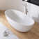 65" x 30" Freestanding Tub  Solid Surface Stone Resin Soaking Bathtub