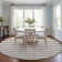 Washable Striped Indoor / Outdoor Rug