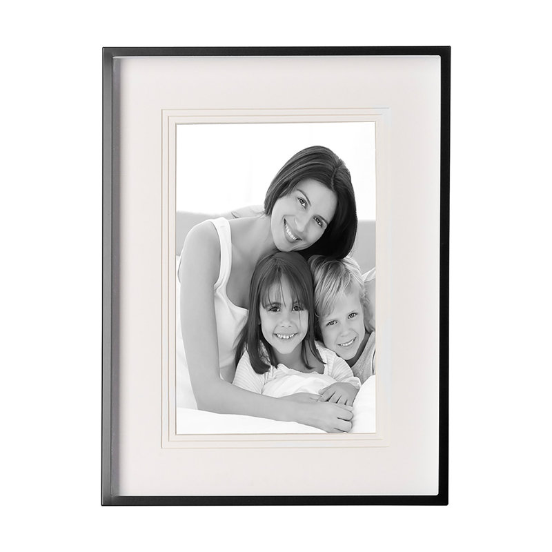 Cadre photo Alexis noir thermolaqué 6X8, H 8,27 po x l 6,29 po x P 1,18 po