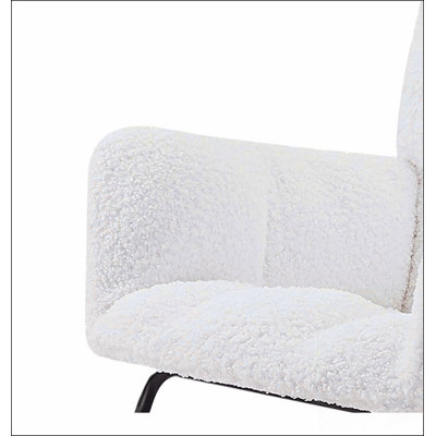 Chaise berçante confortable avec dossier haut Comfy