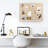 Tableau d'affichage mural avec babillards suspendus en bois de lin-207933087