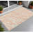 8' X 10' Peach and Ivory Abstract Washable Non Skid Indoor Outdoor Area Rug-2141228804