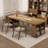 Burlywood Rectangular Solid Wood Executive Desk-1745061413