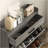 HOMCOM Narrow Shoe Cabinet, Industrial Shoe Storage Cabinet With 2 Flip Drawers, Adjustable Shelves, And Top Drawer, Entryway Hidden Shoe Storage For 12 Pairs Of Shoes, Distressed Gray-1294727080