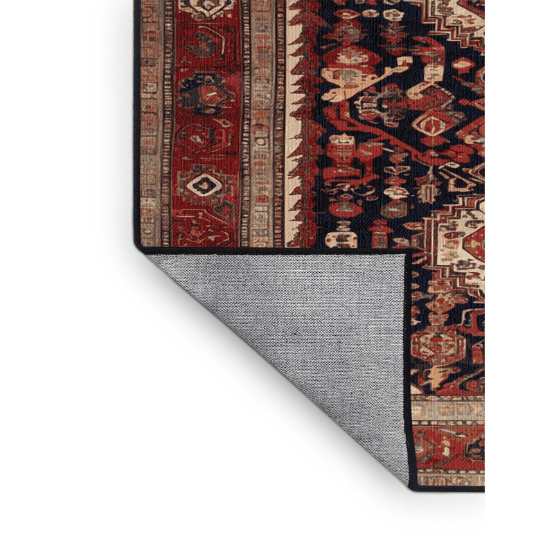 Tapis brun lavable à la machine, Carré 6 pi