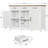 Accent Cabinet With 3 Drawers and 1 Open Shelvf, Sideboard with 2 Doors and 2 Adjustable Shelves, for Living room-168623965