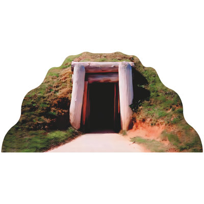 Earth Lodge Cave Cardboard Standup