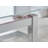 Tierra Modern Glass & Metal Extendable Dining Table Set & 4 Luxury Faux Leather Dining Chairs