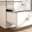 47"W Glass Top Vanity Set With LED Mirror & Power Outlets, 9 Drawers With Diamond Handles-119390274