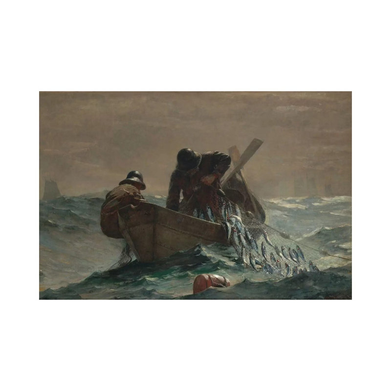 The Herring Net by Winslow Homer - Wrapped Canvas Print, 66.04 cm H x 45.72 cm W x 3.175 cm D