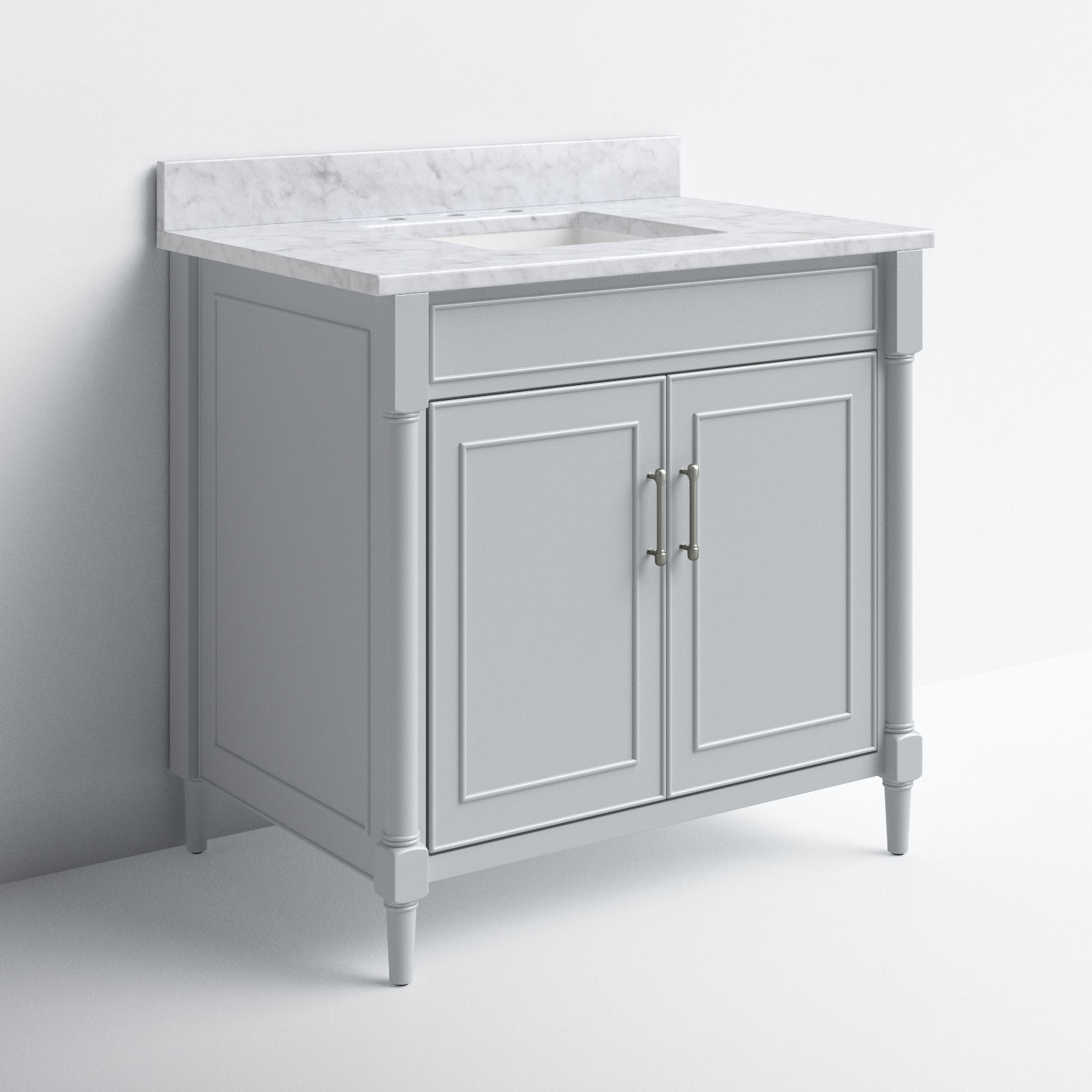Addison 37'' Single Bathroom Vanity, Light Gray