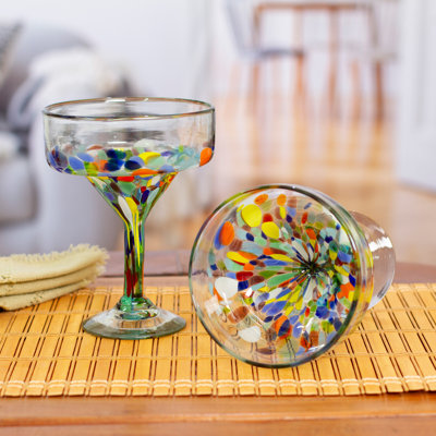Verres à margarita en verre recyclé soufflé à la main Lync Latitude Latitude Run®