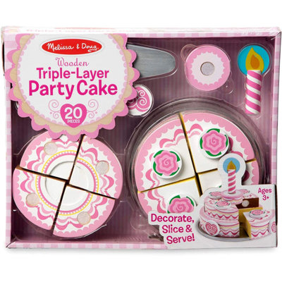 Triple-Layer Party Cake Play Food Set