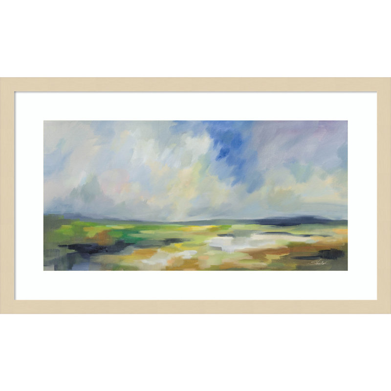 «Spring Sky» par Silvia Vassileva, impression sur bois encadrée, H 15 po x l 25 po
