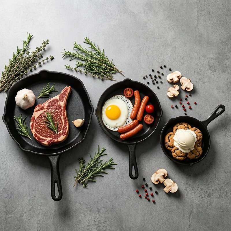 Skillet Pan Set Non-Stick