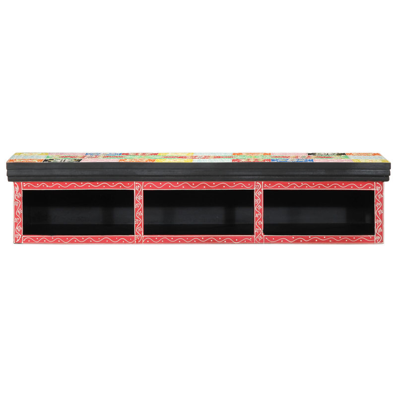 Natural Wood Rectangle Accent Cabinet