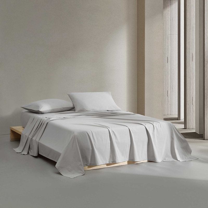 Calvin Klein Enhanced Cooling Sheet Set, Gray, King Sheet Set with 2 Pillowcases