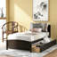 Lit plateforme simple avec deux tiroirs-618382724