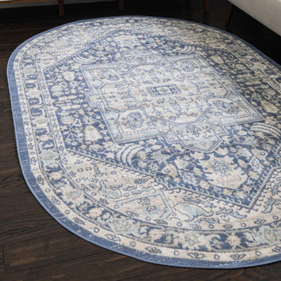 Tapis oriental bleu Shailena