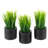 7.87'' Faux Grass in Cement Pot-778101472