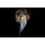 Lustre nébuleux spiralé en cristal clair-89235068-89235069-89235071