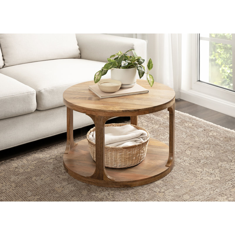 Dahl Mango Wood Round Coffee Table