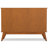 Draper 50"W Solid Hardwood Mid-Century Modern 3-Door Sideboard Buffet with Adjustable Shelves