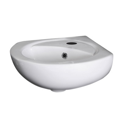 Nuie Melbourne 450 mm L x 445 mm W Vitreous China Specialty Sink and Overflow