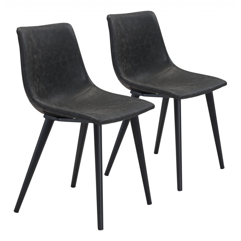 Chaise de salle à manger , Noir rétro