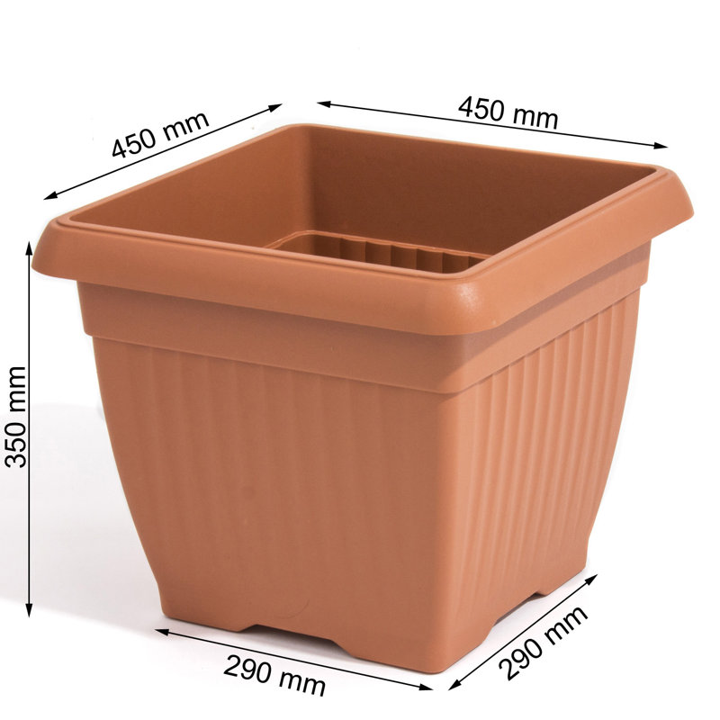 Johnstone Pot Planter, Terracotta, 35cm H x 45cm W x 45cm D