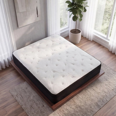Matelas hybride très grand californien 13 po avec ressorts ensachés et tissu de refroidissement à changement de phase Kripinski
