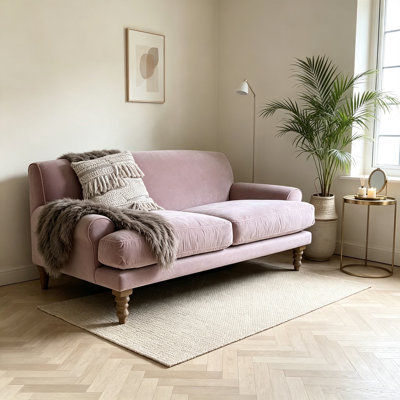 Modern Simple Upholstered Suede Sofa