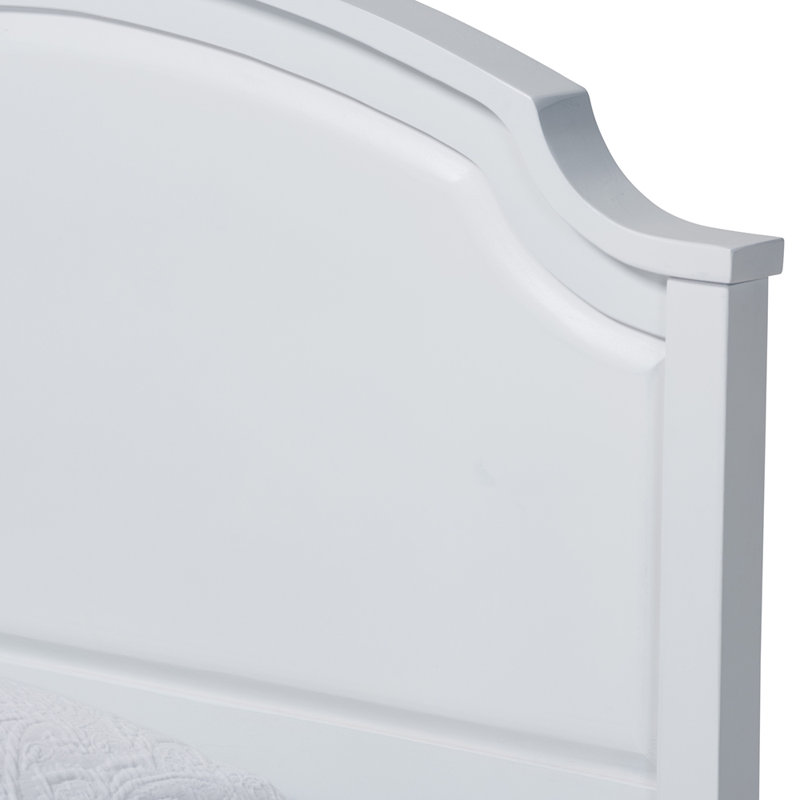 Lit plateforme en bois massif Linndale, Simple