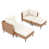 White Cushion/Brown Frame selected
