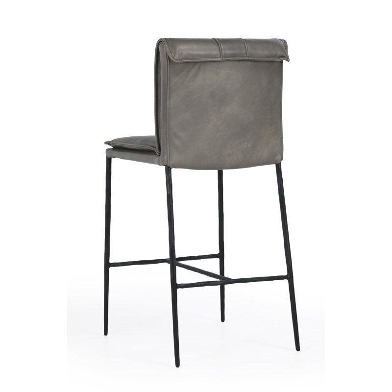 Mayer 26 Counter Stool Antique Brown, Pewter Gray, Bar Stool (31" Seat Height)