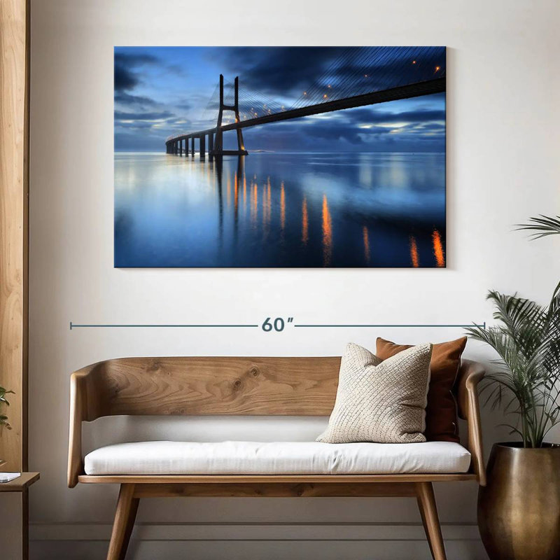 Lilie Vasco Da Gama Bridge la nuit