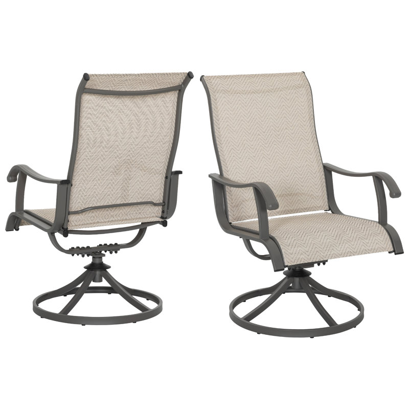 Chaises de salle à manger d'extérieur 2 pièces