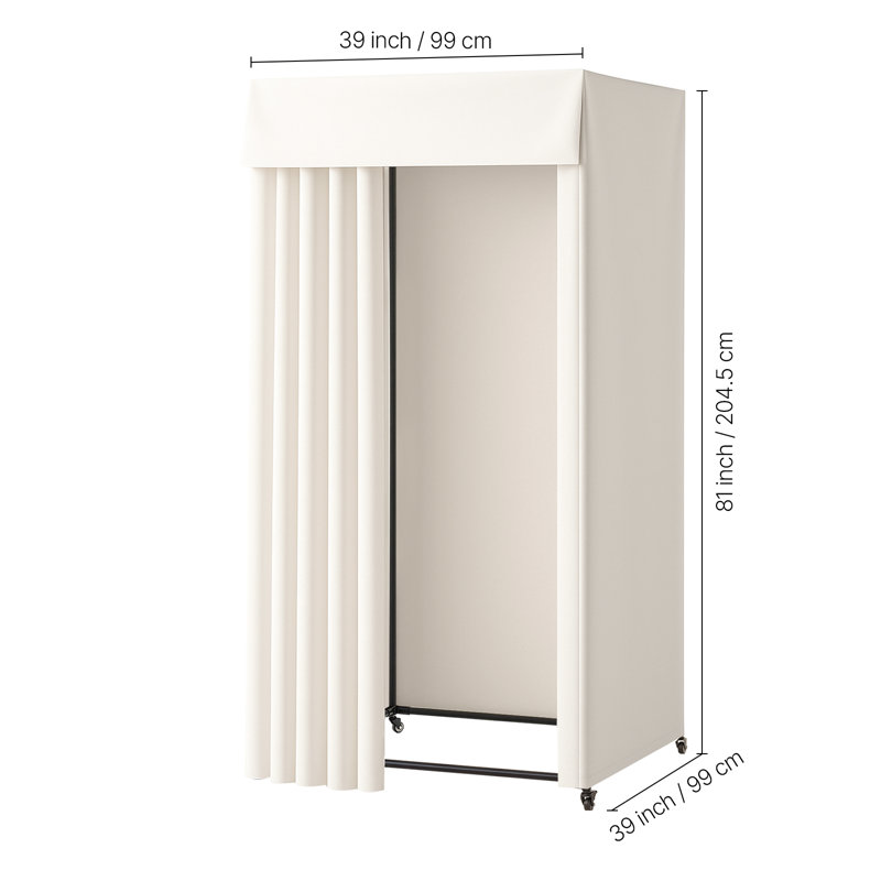 99.1cm W x 205.7cm H 5 - Panel Hanging Room Divider