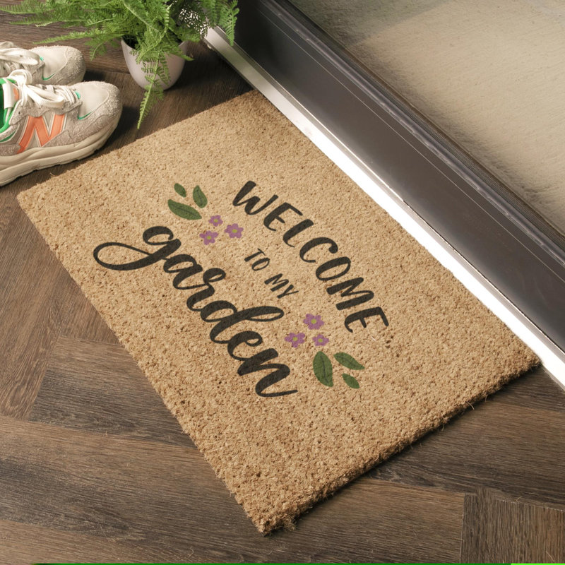Lamere Non-Slip Floral Doormat, 40cm W x 60cm L