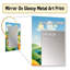 Modern Modern Farm Horizon I - Grand miroir mural Meadow, miroir décoratif traditionnel, impression sur métal-1679610337