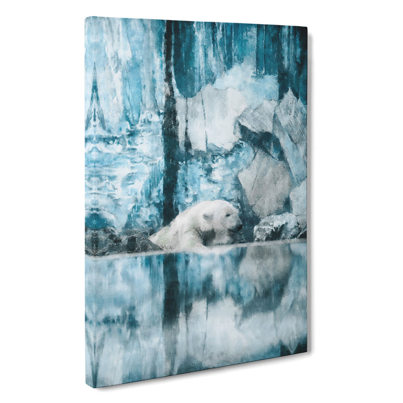 The Polar Bear - Wrapped Canvas, 60cm H x 40cm W x 3cm D