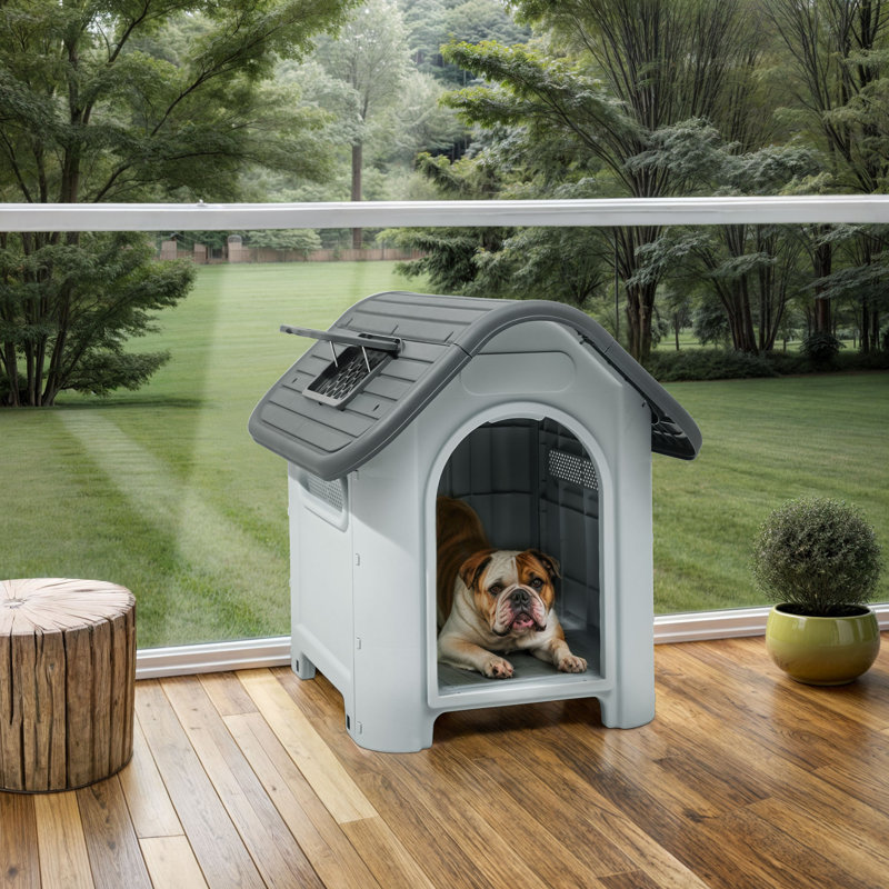 Niche pour chien d'extérieur avec lanterneau et ventilation - différentes tailles de chien, H 26 po x l 23,3 po x P 30 po