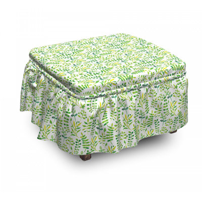 Housse pour repose-pieds leaves