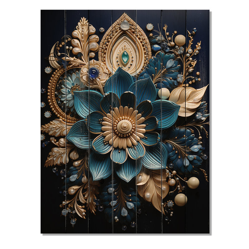 «Hinduisim Art Sacred Om» sur impression sur bois, H 40 po x l 30 po x P 0,78 po