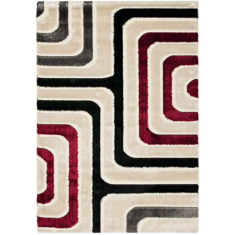 Minnich Shag Performance Geometric Rug, Rectangle 4' x 6'