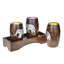 Ensemble de porte-bougie Three Mini Barrel Elephant