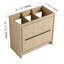 Bases de meuble-lavabo double 36 po avec tablettes et tiroirs