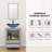 Allexus 24 " W Freestanding Standard 1 Single Vanity Bathroom Vanity With Top with Mirror-223385956-259975963-259975962