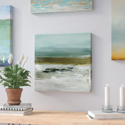 «Beach Horizon» par Heather Mcalpine, reproduction sur toile tendue sur châssis